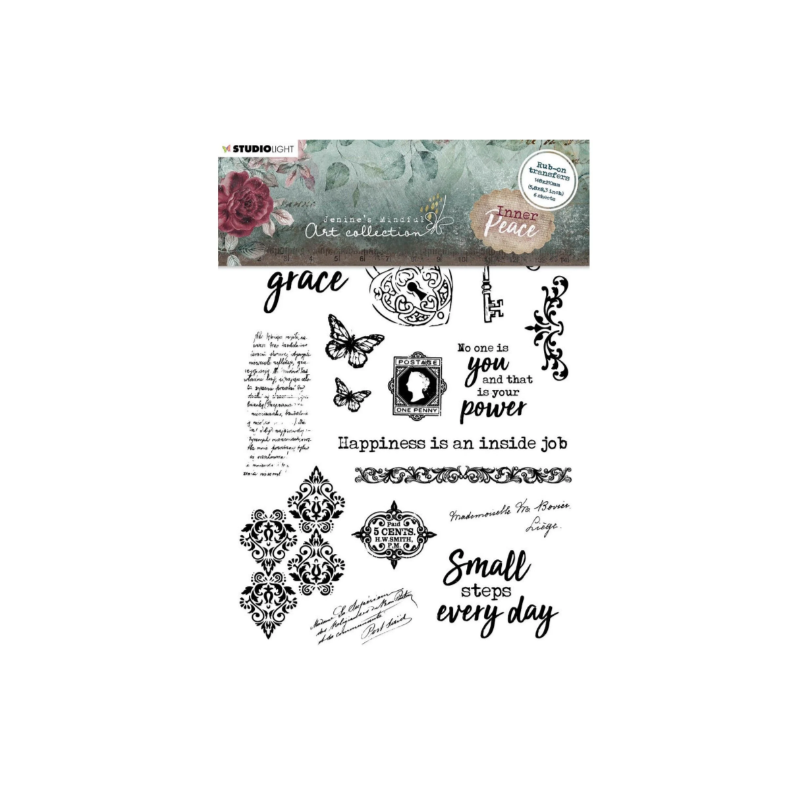 Studio Light • Inner Peace Rub On Transfers Quotes & Vintage Elements