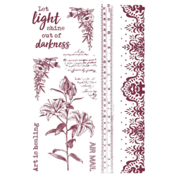 Studio Light • Inner Peace Rub On Transfers Quotes & Vintage Elements