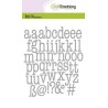 CraftEmotions Die - lowercase alphabet typewriter Card 10,5x14,8cm 14,5mm - 20mm