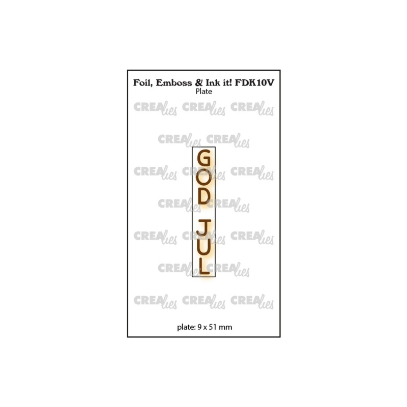 Crealies • Foil, Emboss & Ink It! : God Jul (Vertical)
