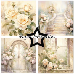 Paper Favourites 6x6 Paper Pack "Shabby Chic Roses" PF274