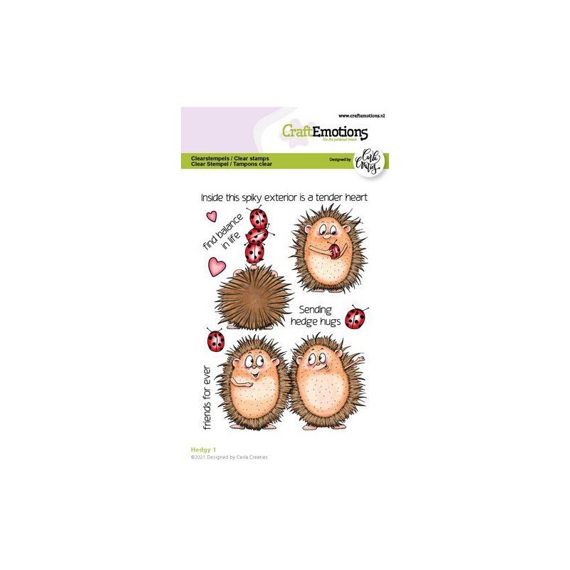 CraftEmotions clearstamps A6 - Hedgy 1 (Eng) Carla Creaties
