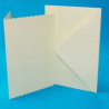386554 Kort / Kuvert Card/Envelopes 12,7x17,8cm "Scalloped Ivory" 1010