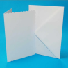 386552 Kort / Kuvert Card/Envelopes 12,7x17,8cm "Scalloped White" 835