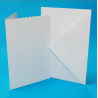 386548 Kort / Kuvert 50 st Card/Envelopes A6 "Scalloped White" 837
