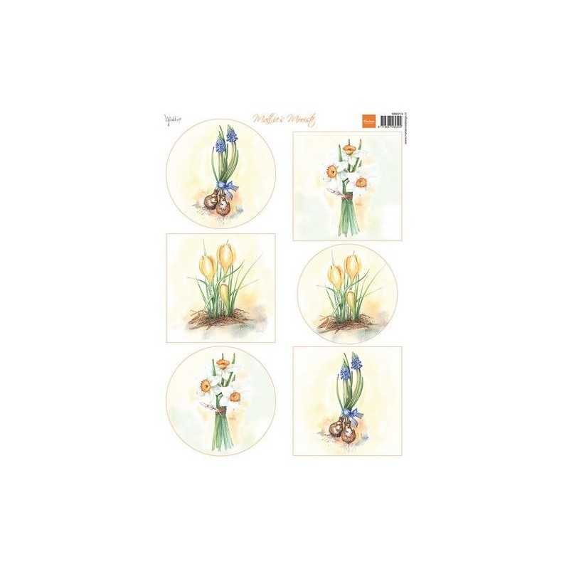 Marianne D Decoupage Mattie‘s Mooiste - Flower bulbs MB0213 A4