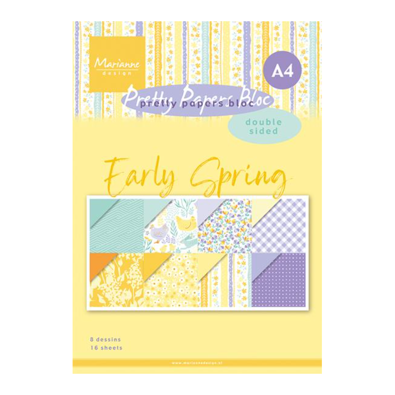 Marianne Design A4 Paperpad "Early Spring" PK9186