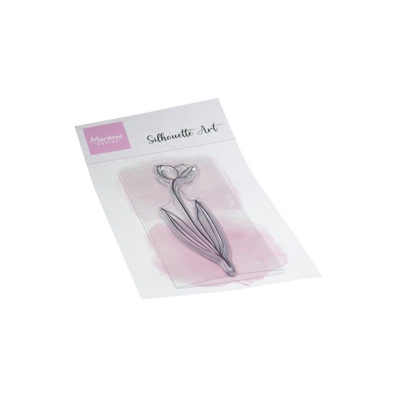 Marianne D Clear Stamps Silhouette Art - Tulip CS1159 24x85mm