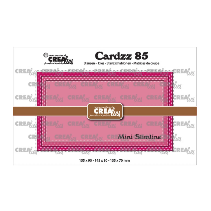 Crealies • Cardzz dies Mini slimline E with double dots