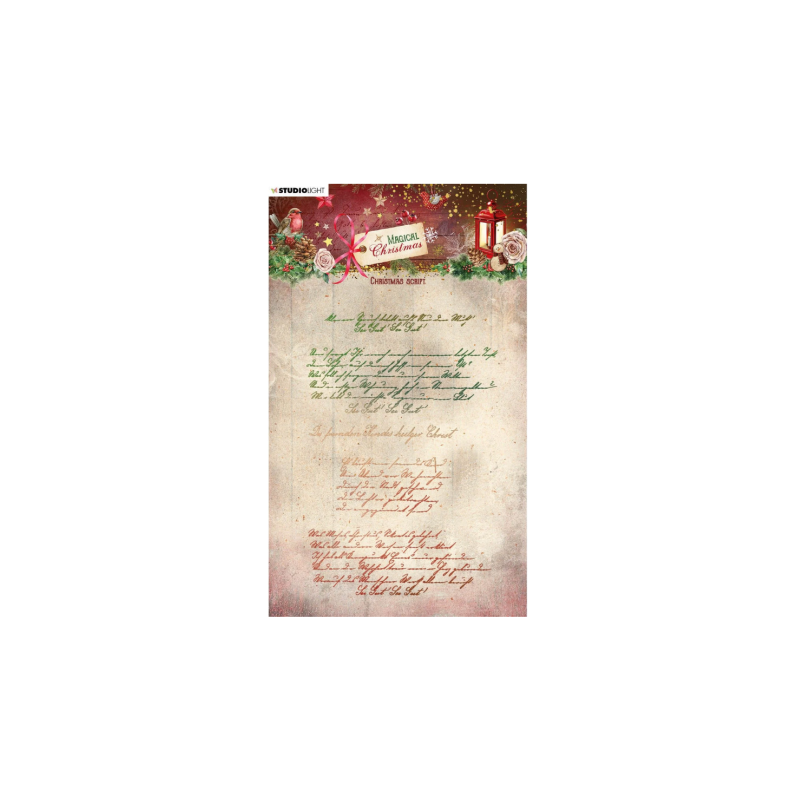 Studio Light • Magical Christmas Clear Stamp Christmas Script Text stämpel