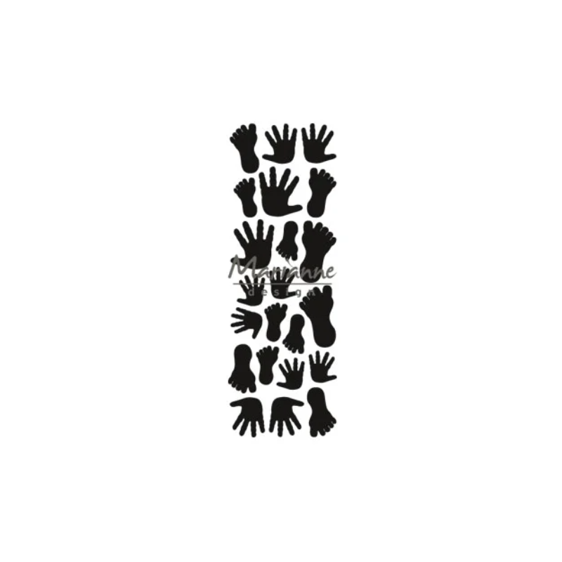 Marianne Design • Diesj- embosstencil Händer och fötter