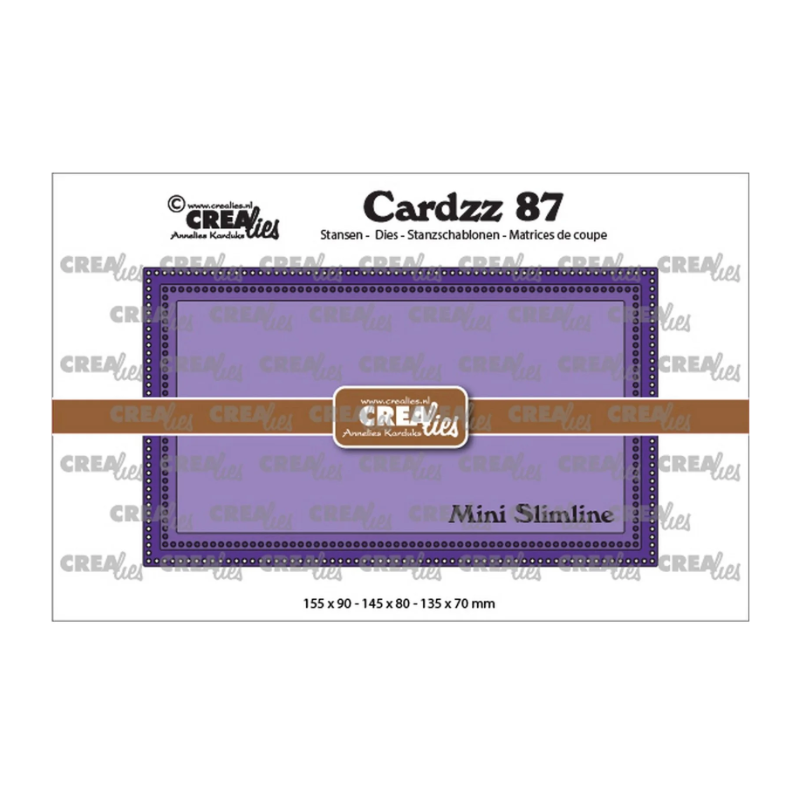 Crealies • DIES Cardzz Mini Slimline G with small circles