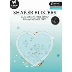 Studio Light Cutting Dies + fönster Heart Hjärta Essentials nr.450