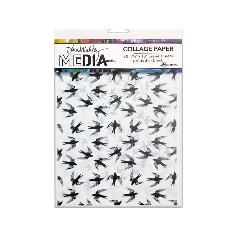 Ranger • Dina Wakley MEdia Collage paper Flying Things