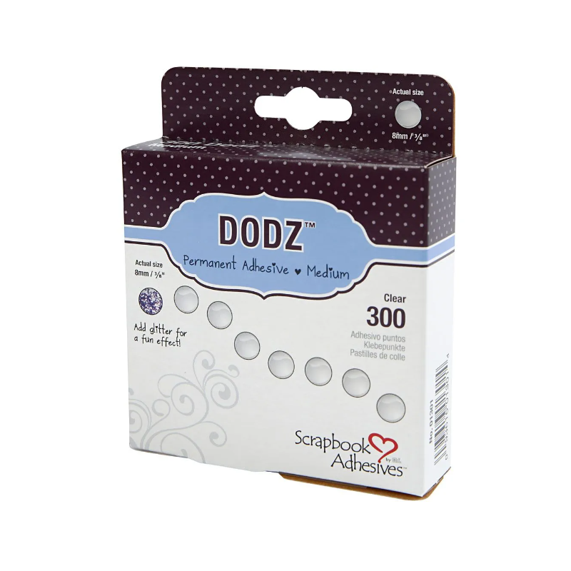 3L Dodz Adhesive Dots 1 Rl., 300 St., Dia. 6 mm, 0,5 mm  11566
