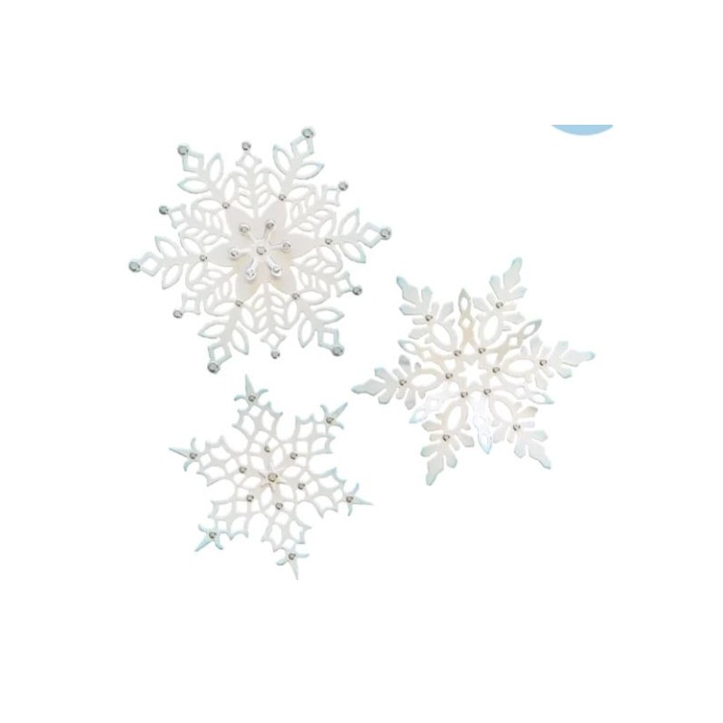 Elizabeth Craft Design  Snowflakes  3 st