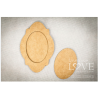 Laserowe MDF  11x16 cm Oval med ram