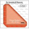 Crealies Journalzz & Pl Pocket Corner L  13x13cm