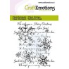 CraftEmotions Clearstamps 6x7cm - Text and snow flakes