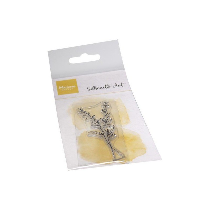 Marianne D Clear Stamps Silhouette Art Eucalyptus CS1119 75x140mm