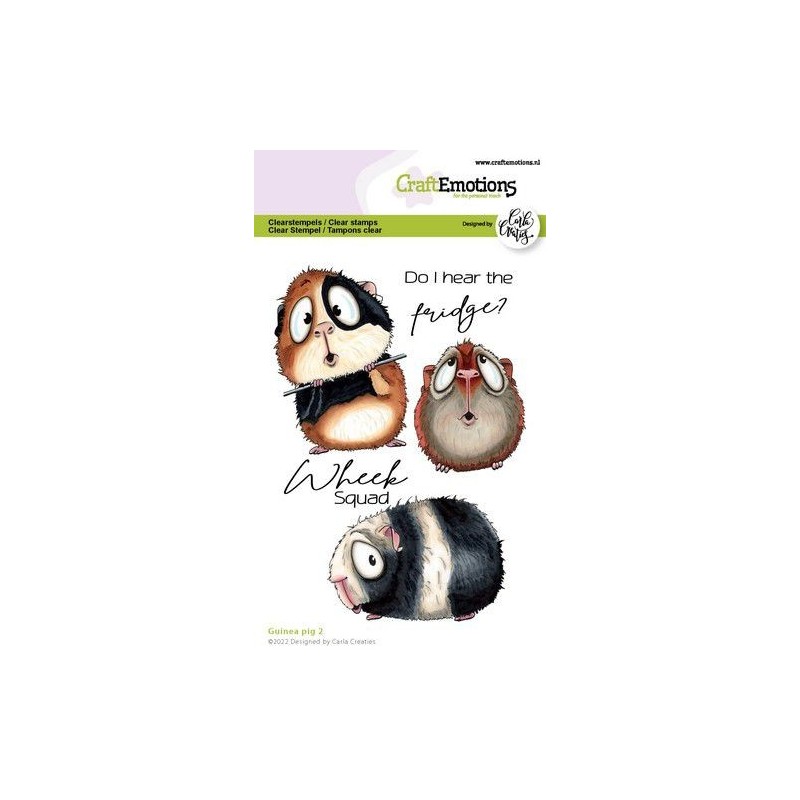 CraftEmotions clearstamps A6 - Guinea pig 2 Carla Creaties 130501/1540
