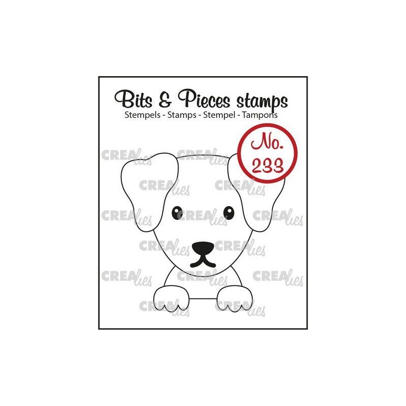 Crealies Clearstamp Bits & Pieces Dog 43x42mm