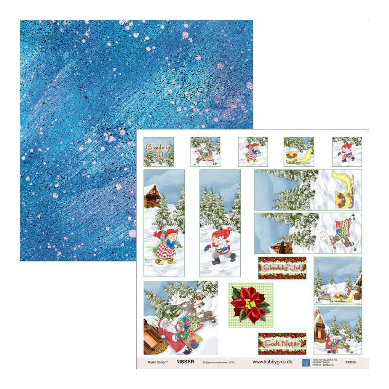 Barto Design 130525 Scrapbooking Ark 200gr 1 ark 30,5x30,5cm