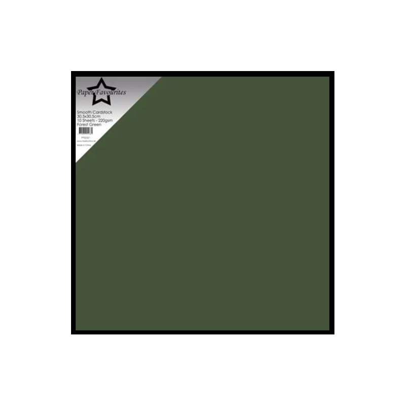 Paper Favourites Smooth Cardstock "Forest Green" PFSS521