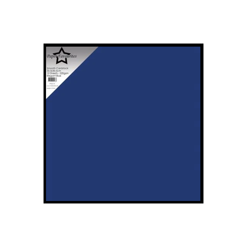 Paper Favourites Smooth Cardstock 30,5x30,5 "Elegant Blue" PFSS519