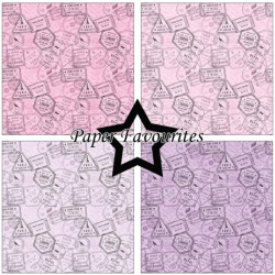 Paper Favourites Paper Pack 15x15 "Postage Stamp 1" PF279