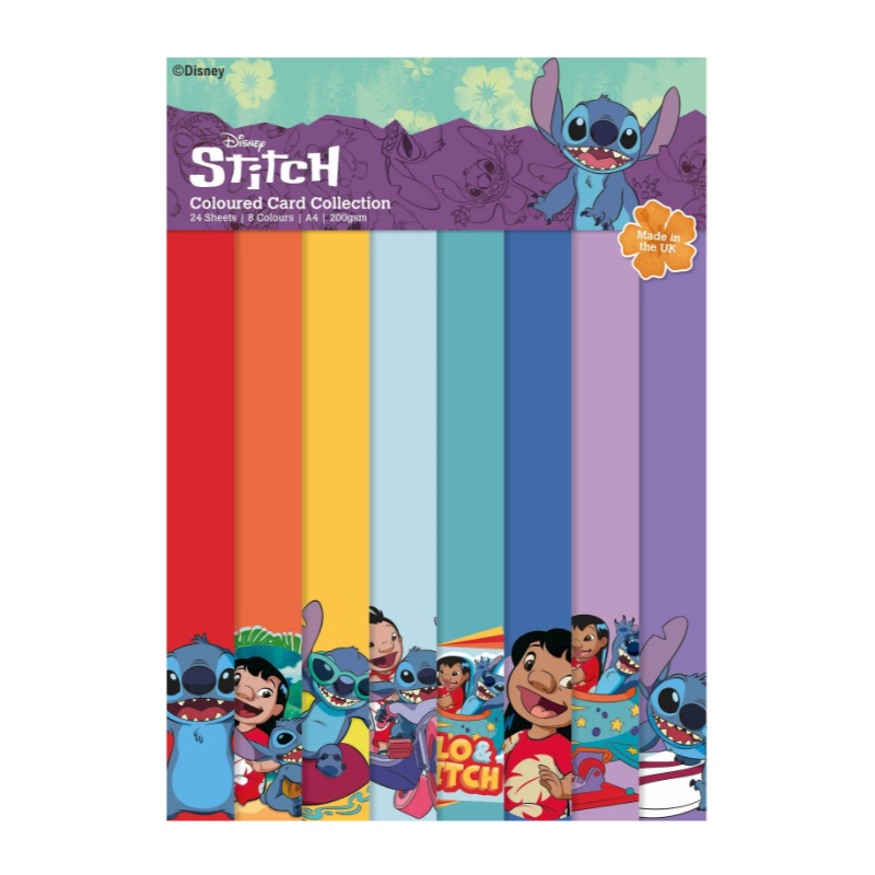Creative Expressions • Disney A4 Lilo & Stitch Coloured Card pack
