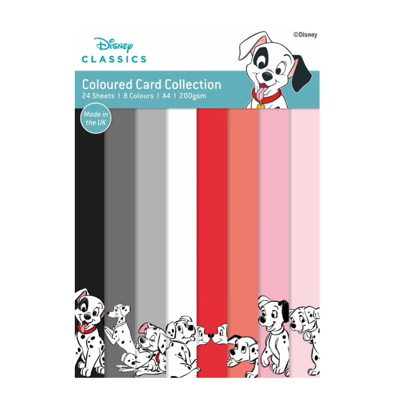 Creative Expressions • 101 Dalmatians Coloured Card pack