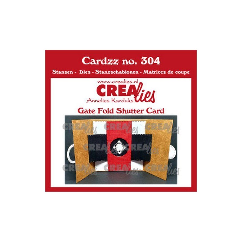 Crealies Cardzz Gate fold shutter 10 x 10 cm