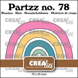 Crealies Partzz Rainbow CLPartzz78 70x45 mm