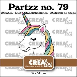 Crealies Partzz Unicorn CLPartzz79 37x54 mm
