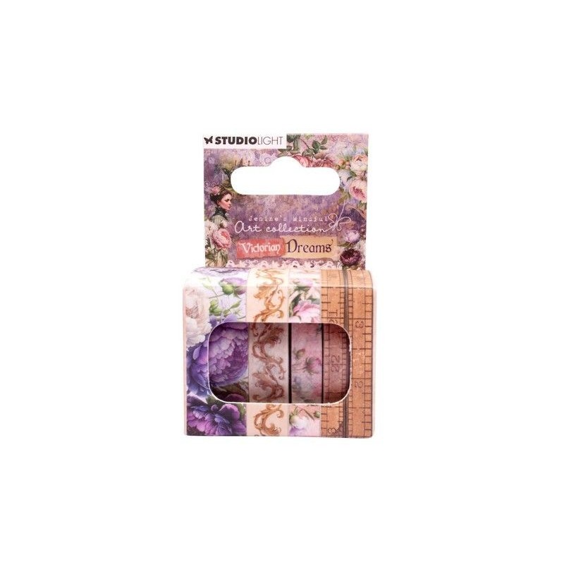 Studio Light Washi Tape Flowers & borders Vict. Dreams nr.17 JMA-VD-WASH17 47x37x76mm