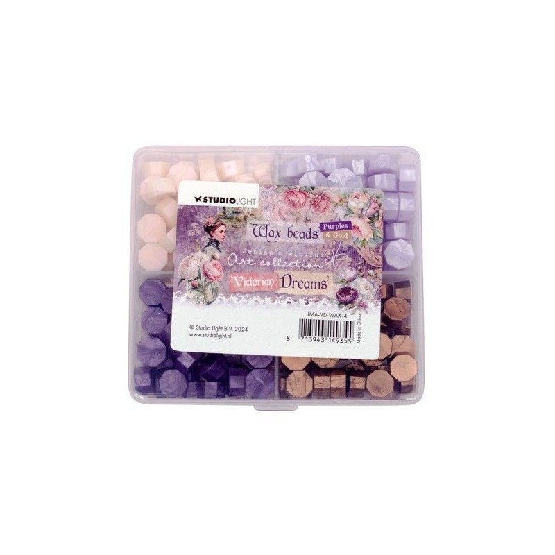 Studio Light Wax Beads 4 colors Purple Vict. Dreams nr.14 JMA-VD-WAX14 93x83x20mm