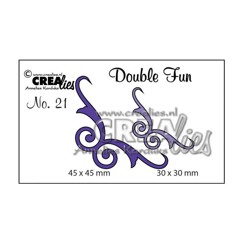 Crealies • Double fun cutting die no.21 Corners 5