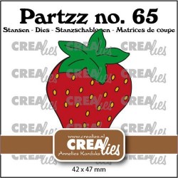 Crealies Partzz Strawberry large CLPartzz65 42 x 47 mm
