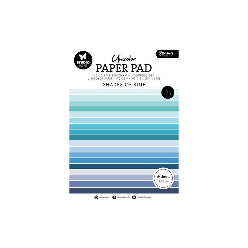 Studio Light Paper Pad "Shades of Blue" SL-ES-UPP157