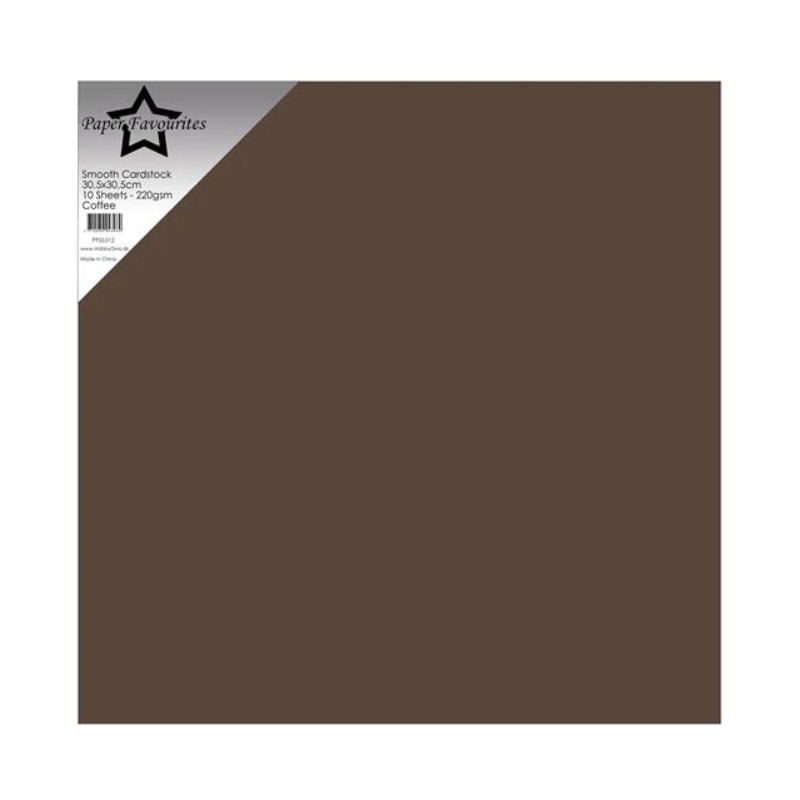 Paper Favourites Smooth Cardstock "Coffee" PFSS512