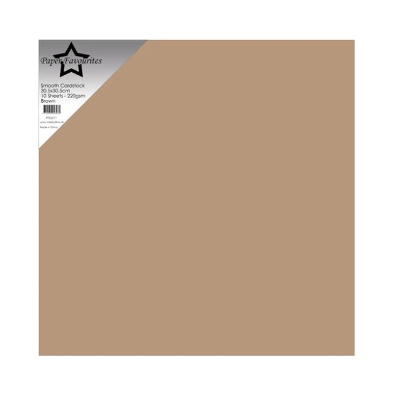 Paper Favourites Smooth Cardstock "Brown" PFSS511