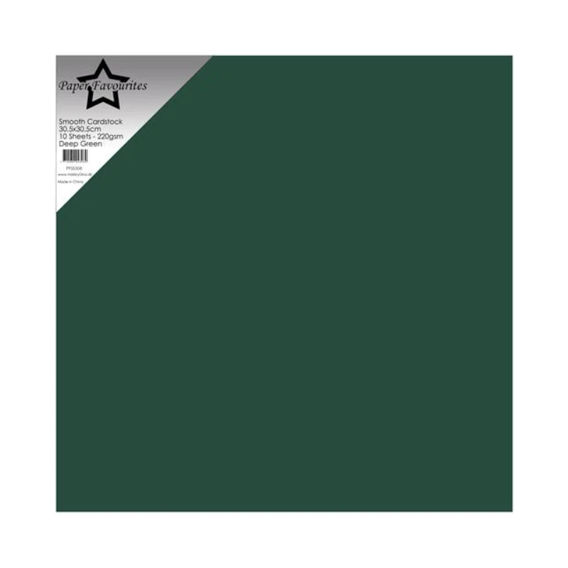 Paper Favourites Smooth Cardstock "Deep Green" PFSS508