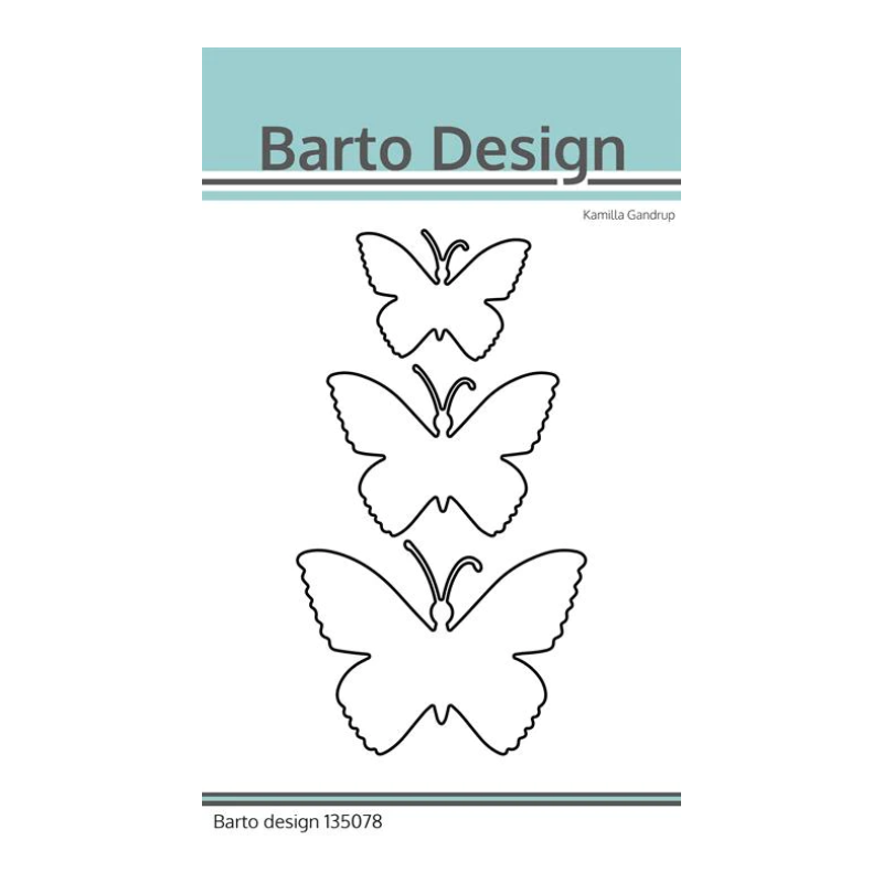 Barto Design Dies "Solid Butterfly"