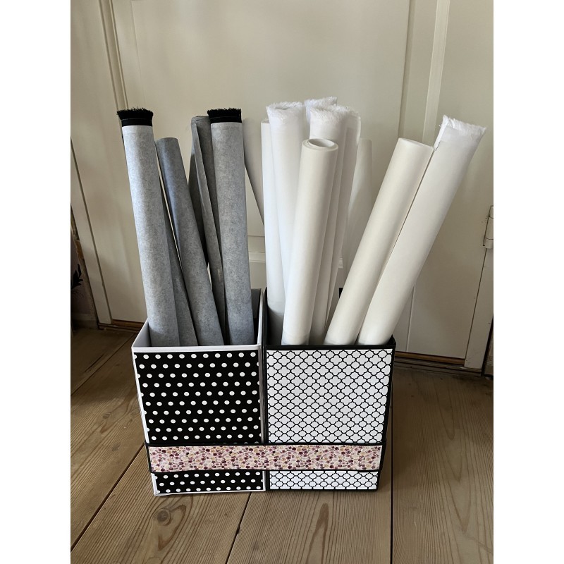 Brillianta "svart" Klot / Tyvek 50x135 cm