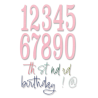 Sizzix • Thinlits Die Set Fabulous Birthday Numbers by Debi Potter