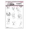 Ranger • Dina Wakley Media Cling Stamps The Littles