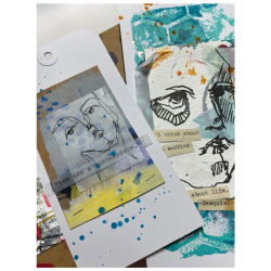 Ranger • Dina Wakley Media Collage paper Church doodles