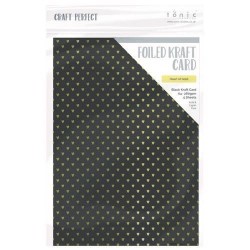 Tonic Studios Craft P. Foiled K.Card - Heart of Gold 5 sh 9352E