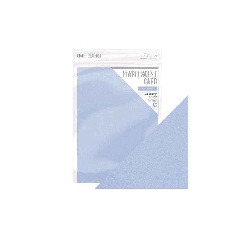 Tonic pearlescent card - Blue Cashmere 5 vl A4 9518E